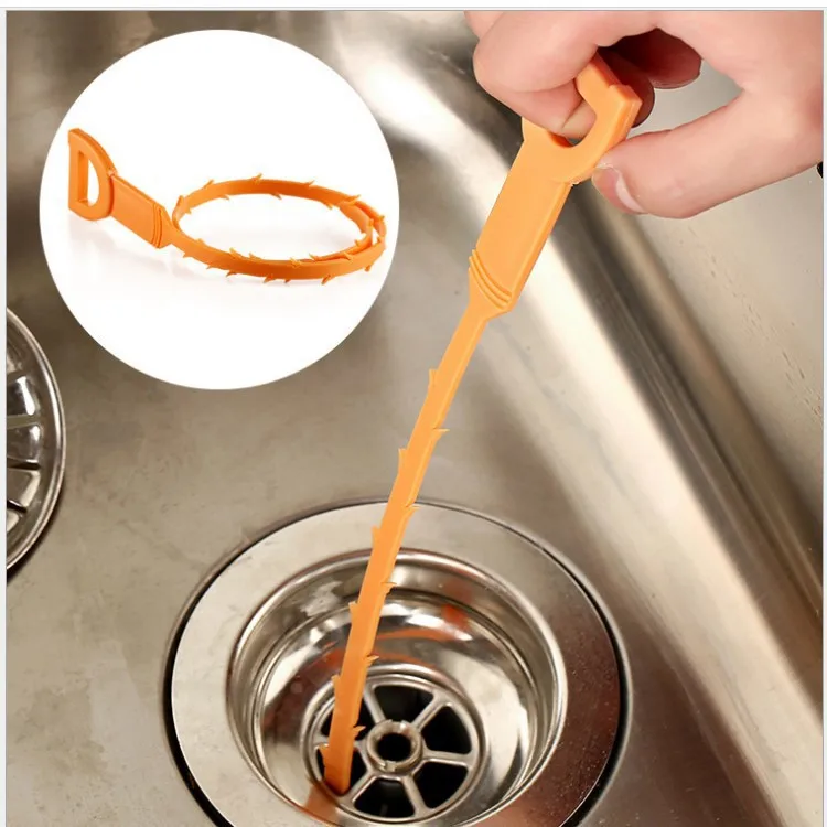 Amazon Bathroom Accessories Pipe Dredging Tools,Drain Snake,Drain Cleaner Sticks Clog Remover Cleaning Tools For Kitchen Sink