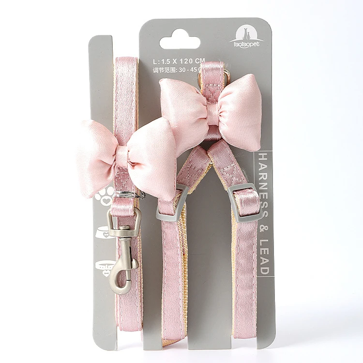 Wholesale China Pet Supplies Adjustable Soft dog leash harness For Small dog cat Amazon Hot selling