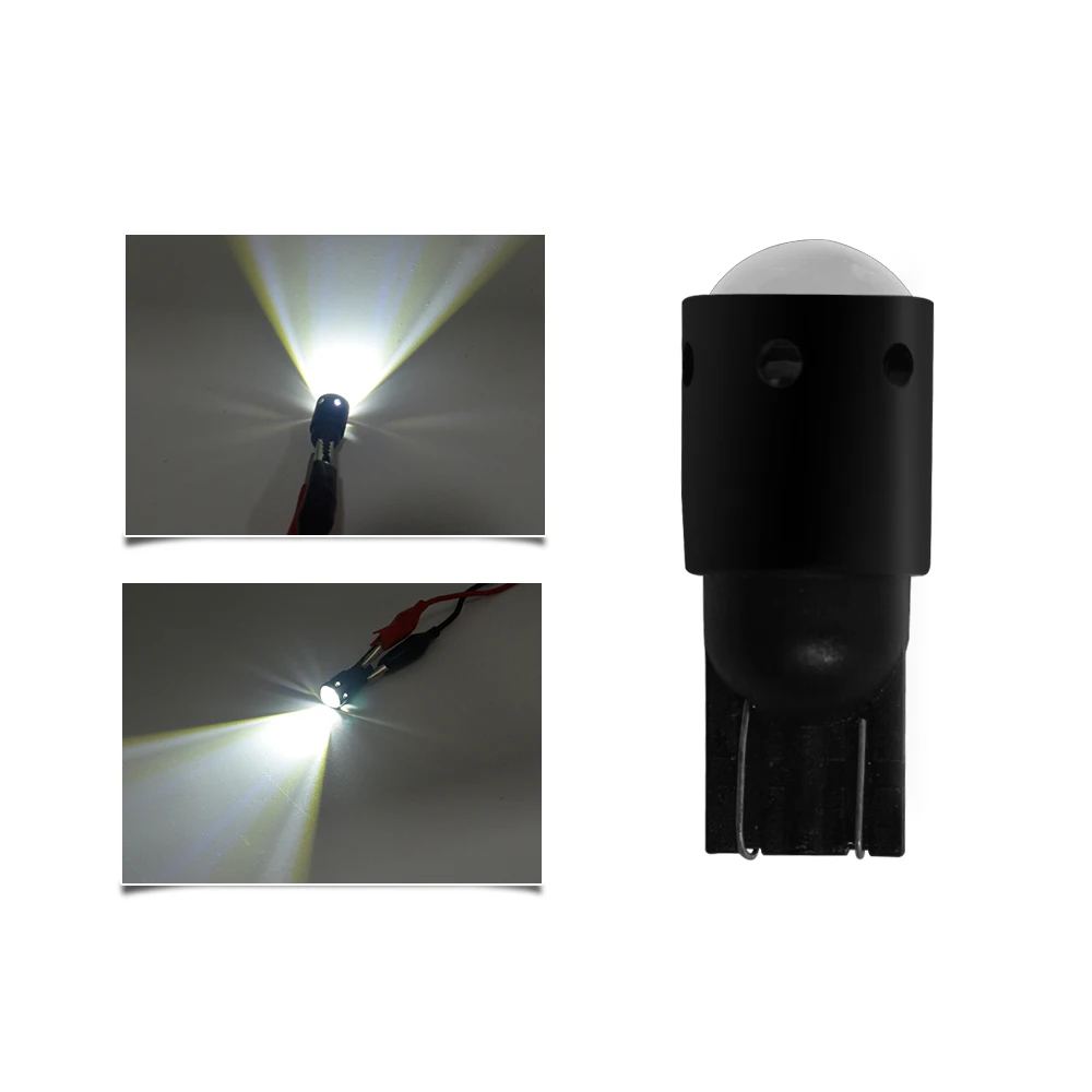 Custom Car logo LED Bulb T10 2SMD 5730 Chip 12V 24V 2W 194 501 White blue red yellow Amber Color W5W wedge Auto Lamp