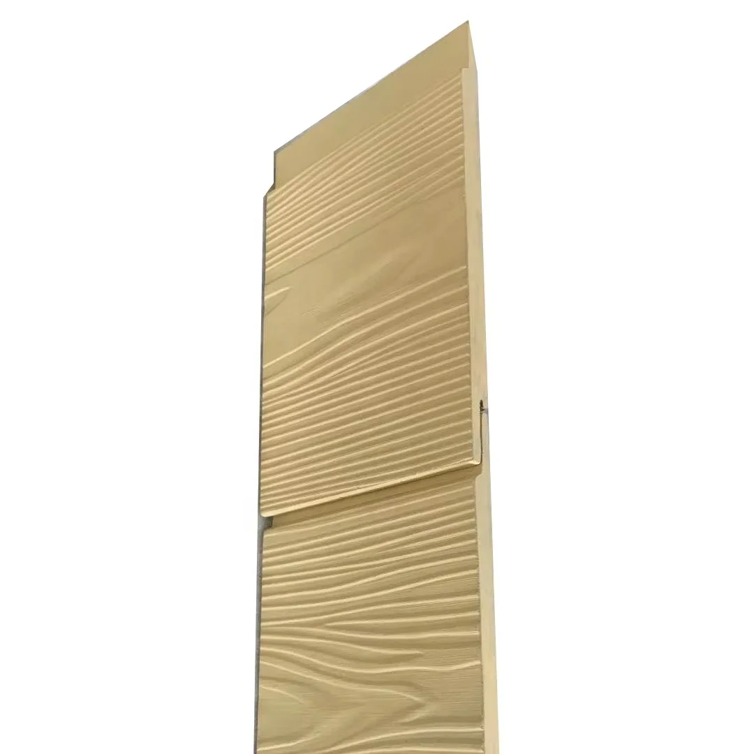 High Quality Modern Fiber-Reinforced Cement Board Outdoor Composite Wood Grain Wall Siding for Exterior Application