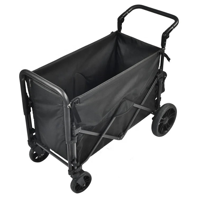 2024 hot selling pet products 4-wheels 600D oxford Fashion folding pet wagon for large pet & dog breathable mesh