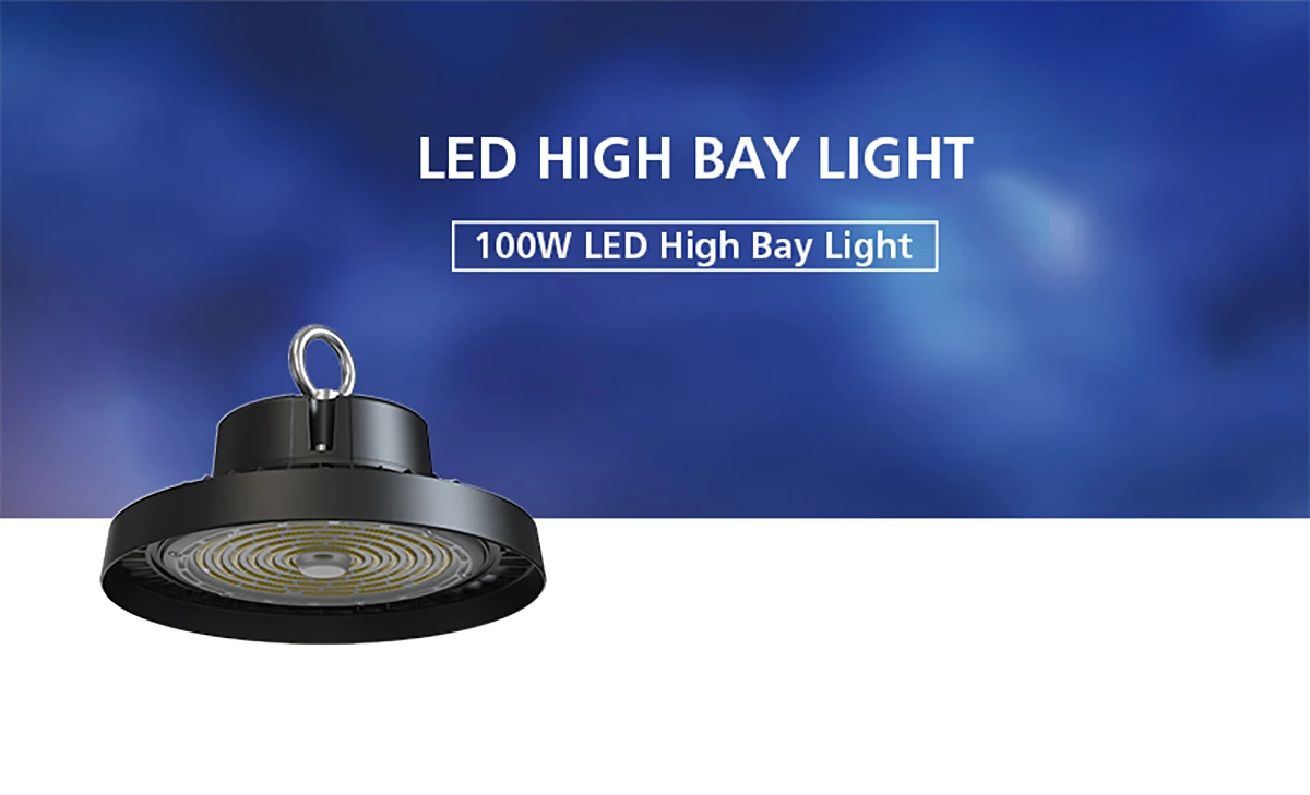 200lm/w ETL, DLC, CE, RoHS, ERP Die-Casting Aluminum 100w 150w 200w 250w Ip65 UFO Led High Bay Light Warehouse Industrial Lights
