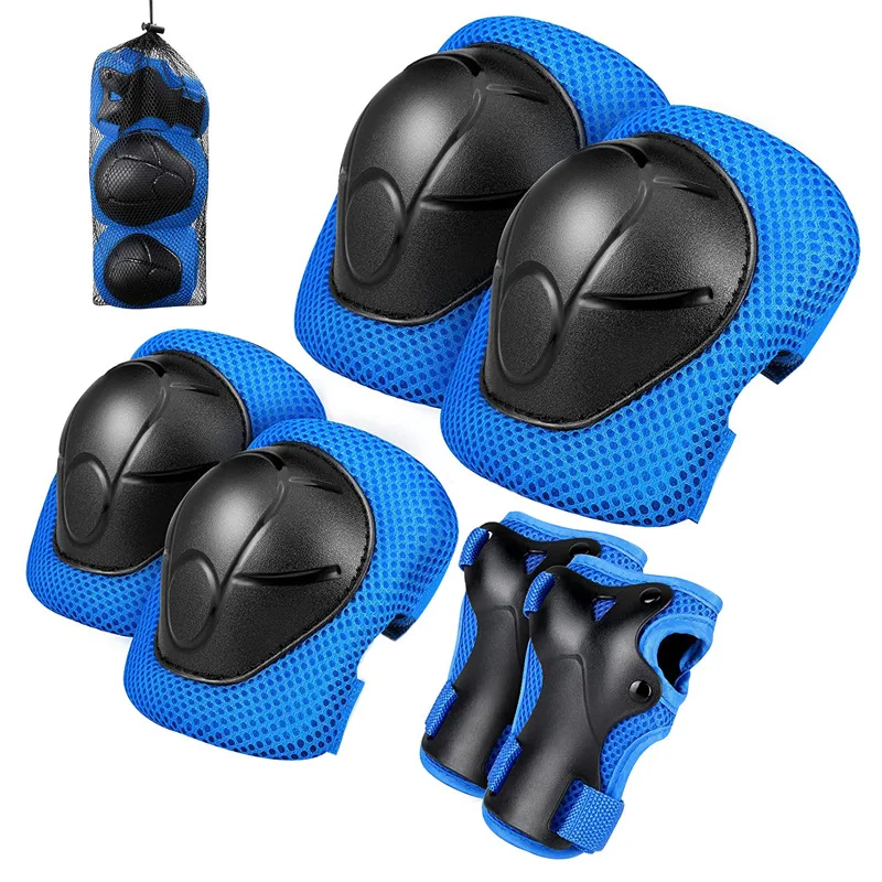Kids Protective Gear Set Knee and Elbow Pads with Wrist Guards 3 in 1 for Skating Cycling Bike Rollerblading Scooter