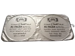 Factory cheaper nylon polyester custom printing foldable front window sunshade for car