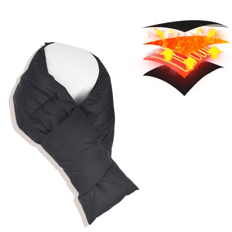 5V 10000mAh Power Bank Powered Adjustable USB Charging Winter Warm Heated Scarf For Men And Women