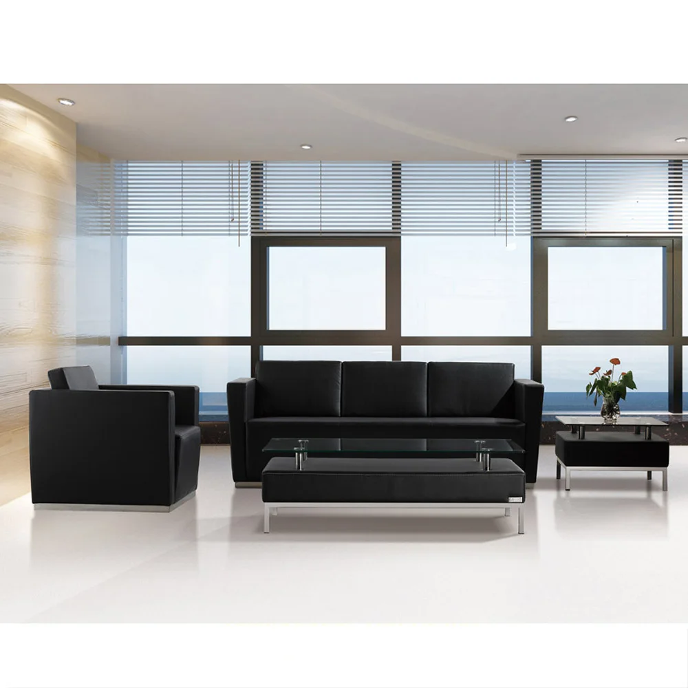 Factory directly modern Popular leather office reception leather waiting room sofa picture