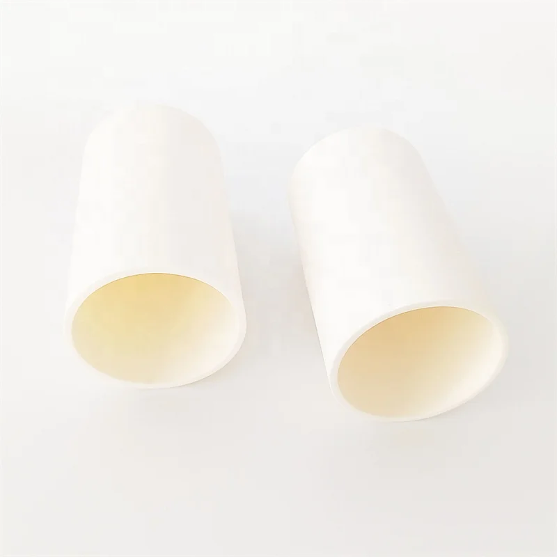 Highly Resistant to Chemical Attack Cylindrical Alumina Crucible