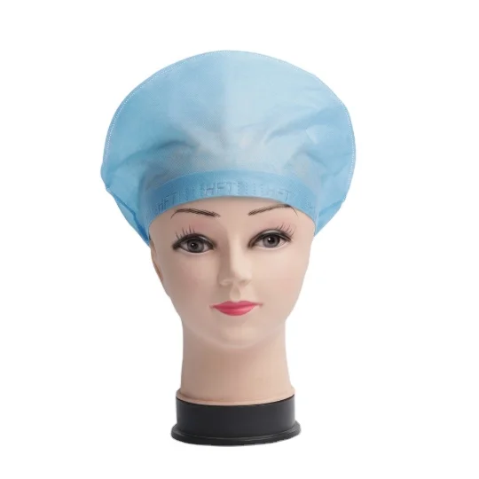 Surgical Mob Cap Disposable Hair Nurse Caps Non-woven Medical Strip Clip Net