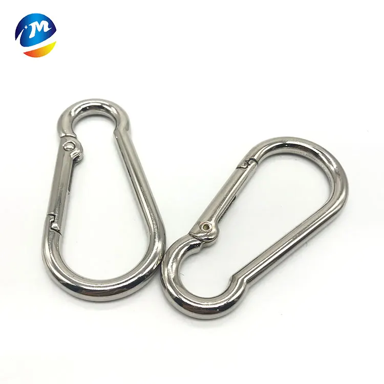 metal climbing buckle locking carabiners zinc alloy carabiner spring snap hook