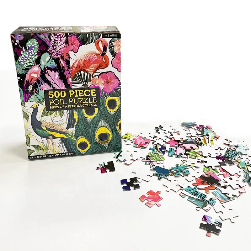 New Arrival Best Quality Customized Jigsaw Puzzles sublimation blank 500 Pieces custom Jigsaw Puzzle For Adult And Family