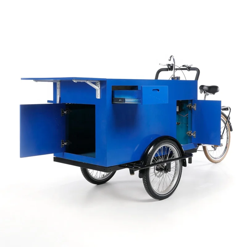 reverse coffee trike mobile fast food shop bike for sale