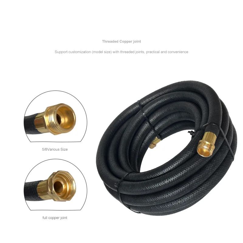 EPDM Rubber Water Hose Pipes For Garden Watering Irrigation / three-layer high-pressure water hose