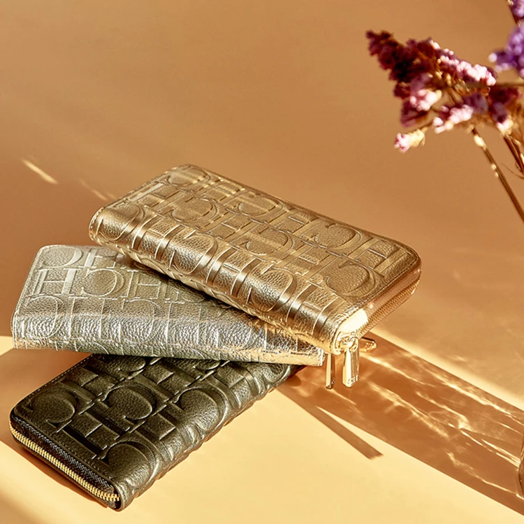 2021 Brand New Original Design Wholesale High Quality Trendy Style Women Luxury Metallic Wallet