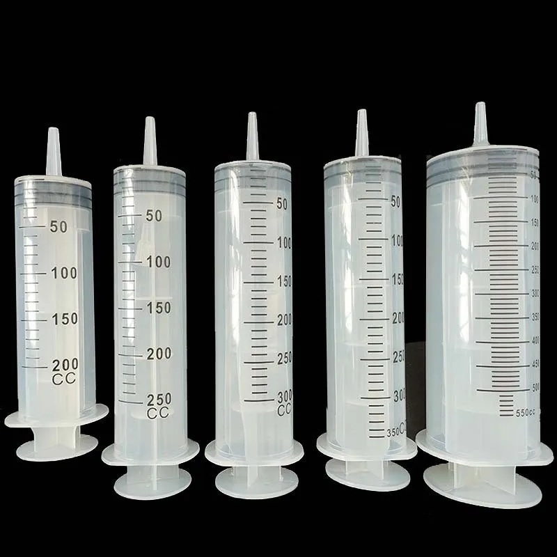 20ml 60ml 100ml 150ml 200ml 250ml 300ml 350ml 500ml 550ml Plastic Syringe Injector animal PET Feeder tube without needle