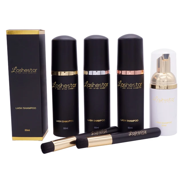 Premium eyelash shampoo lash foam cleanser with private label