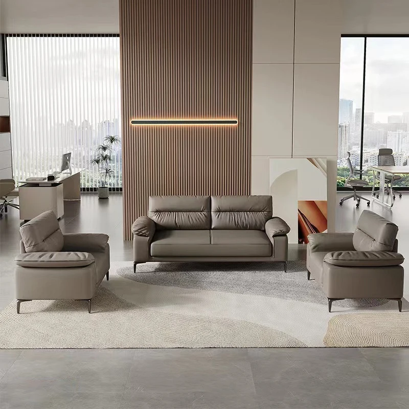 Light Luxury 1/2/3 Leather Sofa High-grade Modern Design Senior Living Room New Chinese European American sofa