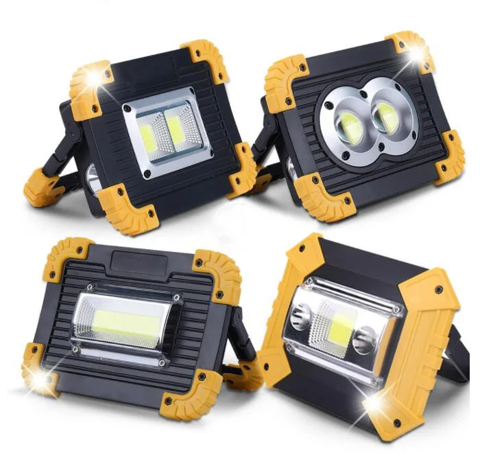 50W Portable Led Spotlight Super Bright USB Outdoor Camping Car Repair COB led Work Light Rechargeable