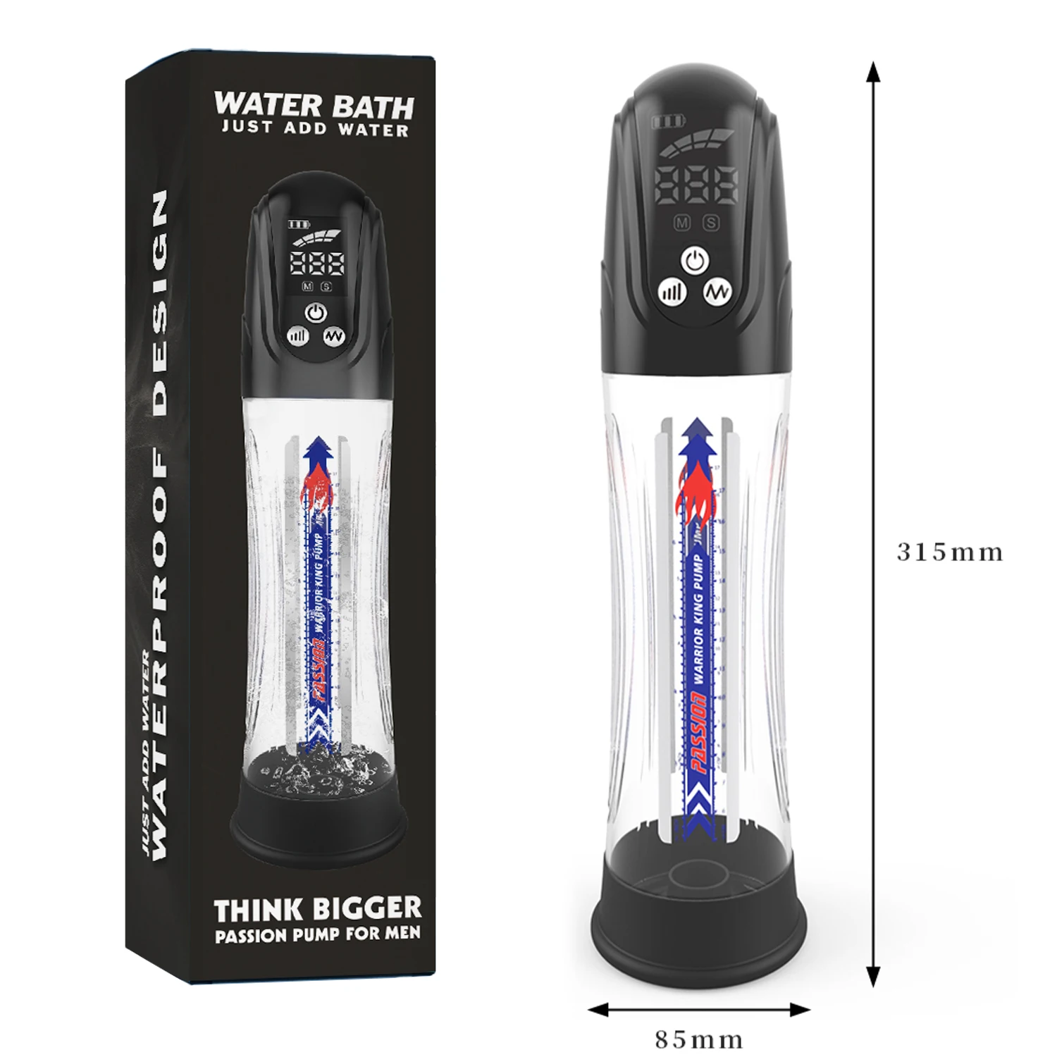 Penis Pump Male Sex Toys Electric Water Penis Enlarger Extender Penis Pump for Men