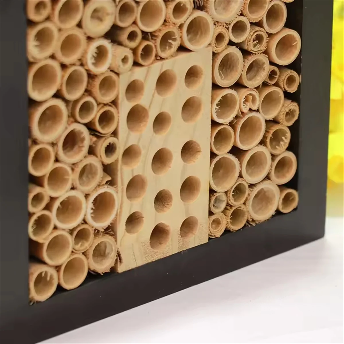 WILDMX Simple garden decoration hanging wood insect bee butterfly house small animal solid wood insect hotel
