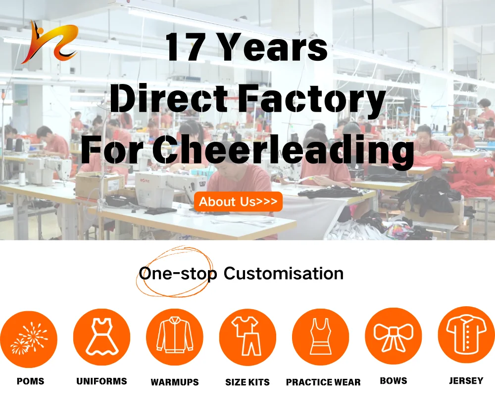 Custom Youth Yellow Orange Gold Cheerleading Uniforms for Girls Sexy Cheerleader Uniform Cheer Uniforms