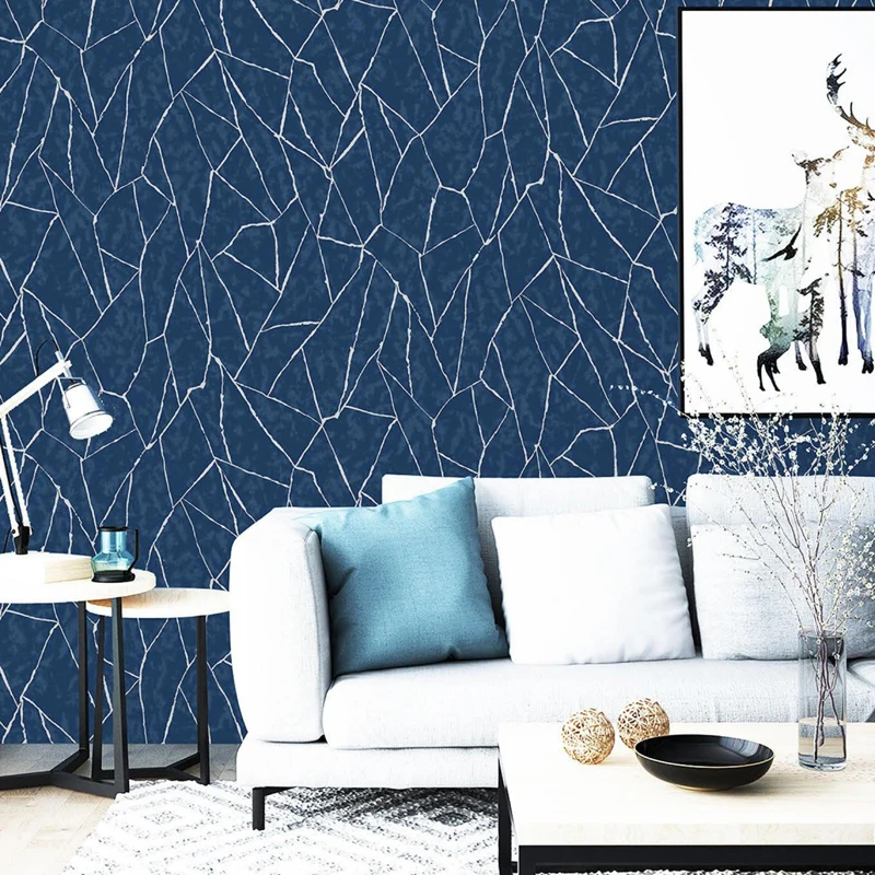 Modern 3D Wallpaper Simple Geometric Lines  Home Decor Wallpaper Waterproof Design PVC Abstract Vinyl Wallpaper