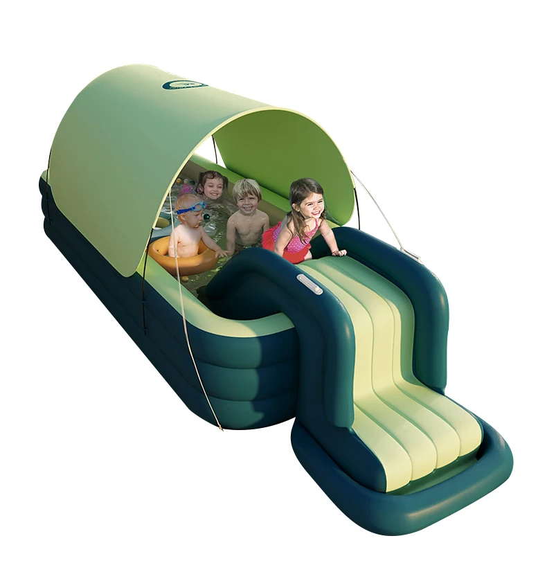 
inflatable family size kids swimming pools with cover 