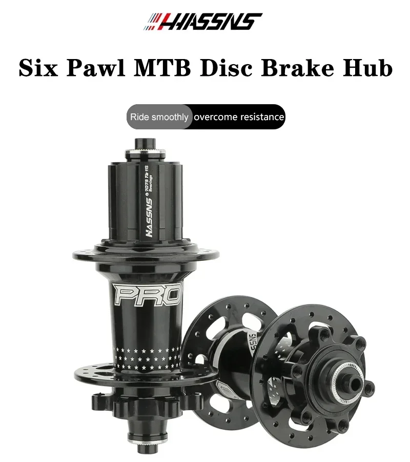 HASSNS PRO7 MTB hub 32H 11v ratchet MTB free hub 24H 12 * 142 15 * 100mm 120 ring 6 claw hub HG XD MS