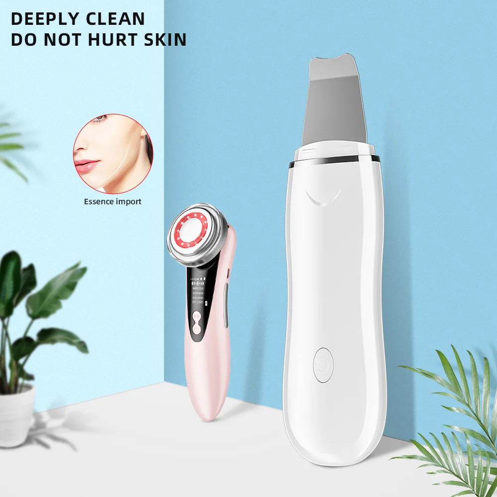 2023 skin care devices beauty electronics skin scraper ultrasonic pore cleaner beauty device