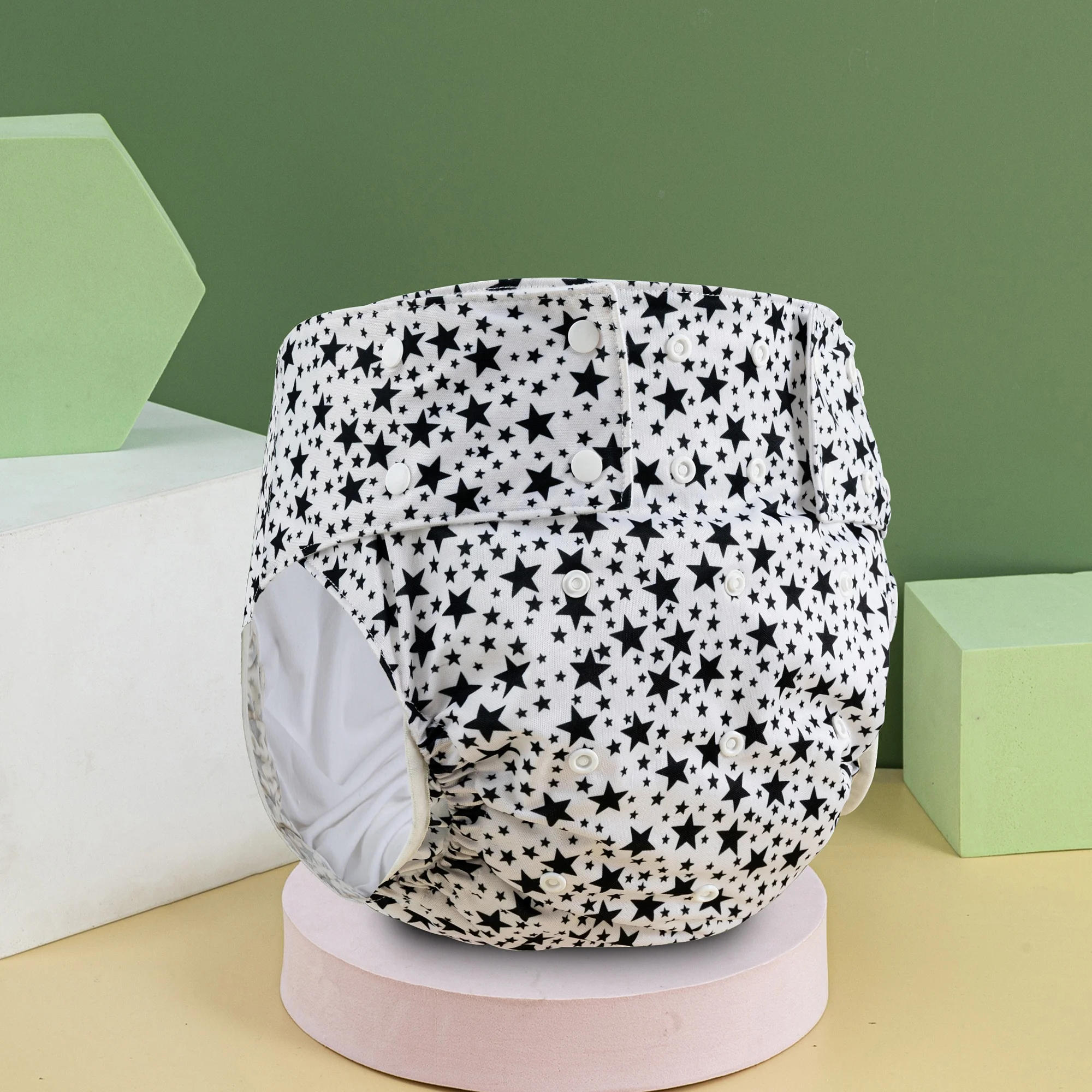 ohbabyka Reusable Absorbent Ecological Waterproof Adult Nappy bamboo adult diaper