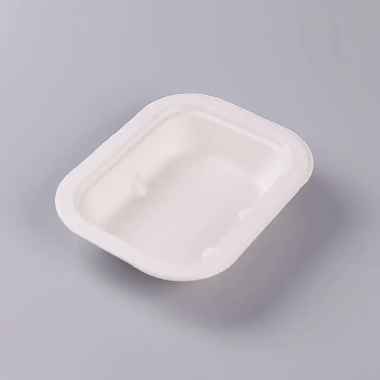 D355-biodegradable eco-friendly sugarcane bagasse takeaway food tray