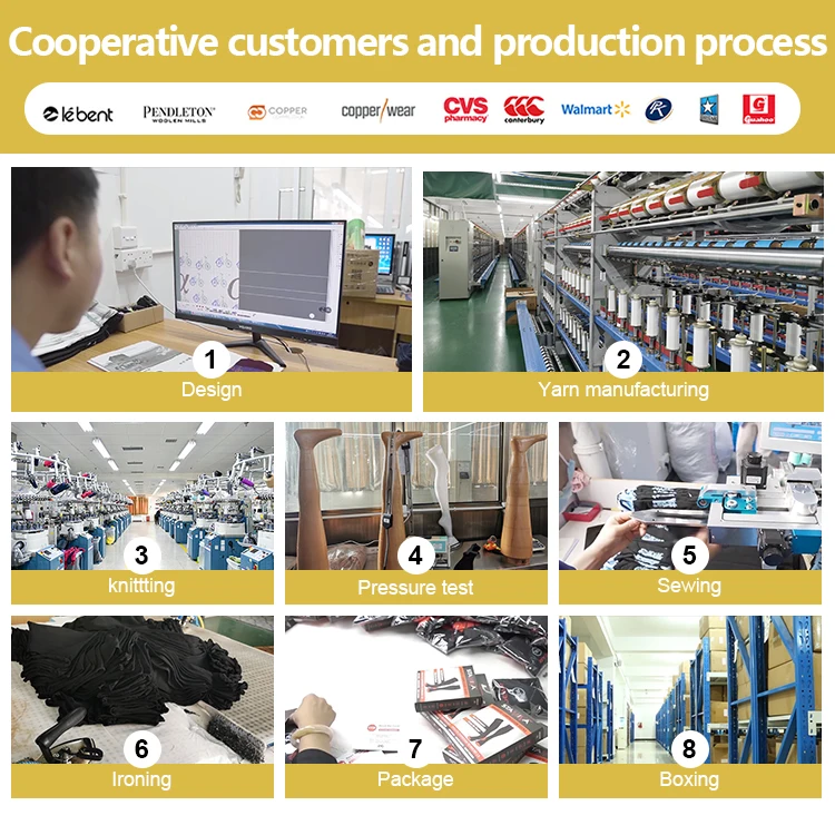 Enerup custom nylon black flesh-colored unisex socks Antibacterial 15-20mmhg calf socks compression socks medical