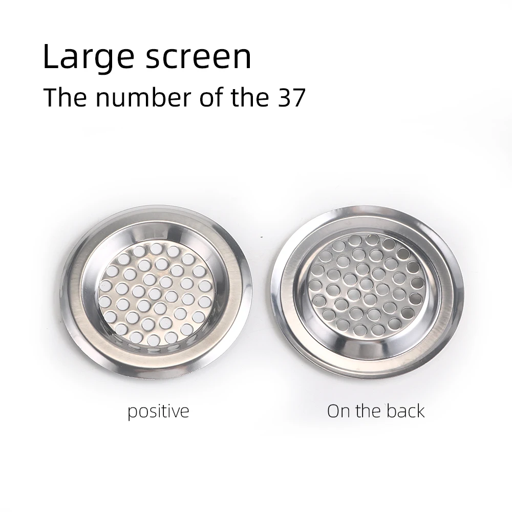 Leak Net Home Floor Drain Kitchen Sink Slag Stainless Steel Sink Filter Bathroom Floor Drain Slag Cleaner Food Slag