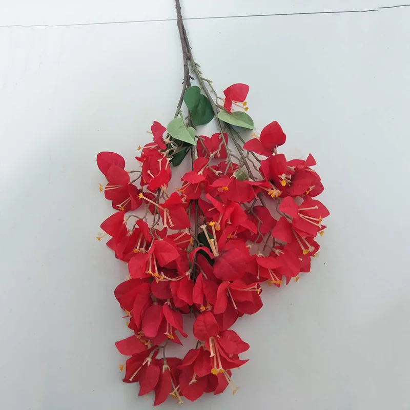 Wholesale Wedding Garden Decoration Silk Bougainvillea Hot Sale Small Flowers Artificial Spray Bougainvillea