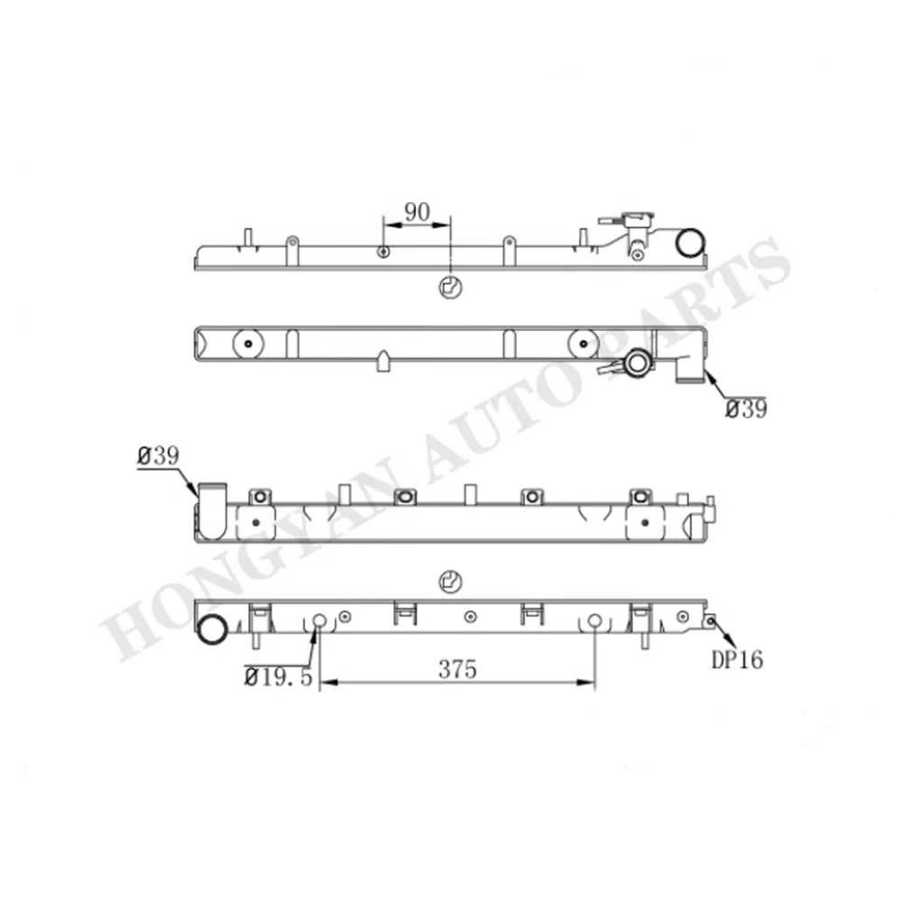 radiator pa66 gf30 plastic tank cars parts and accessories for subaru forester