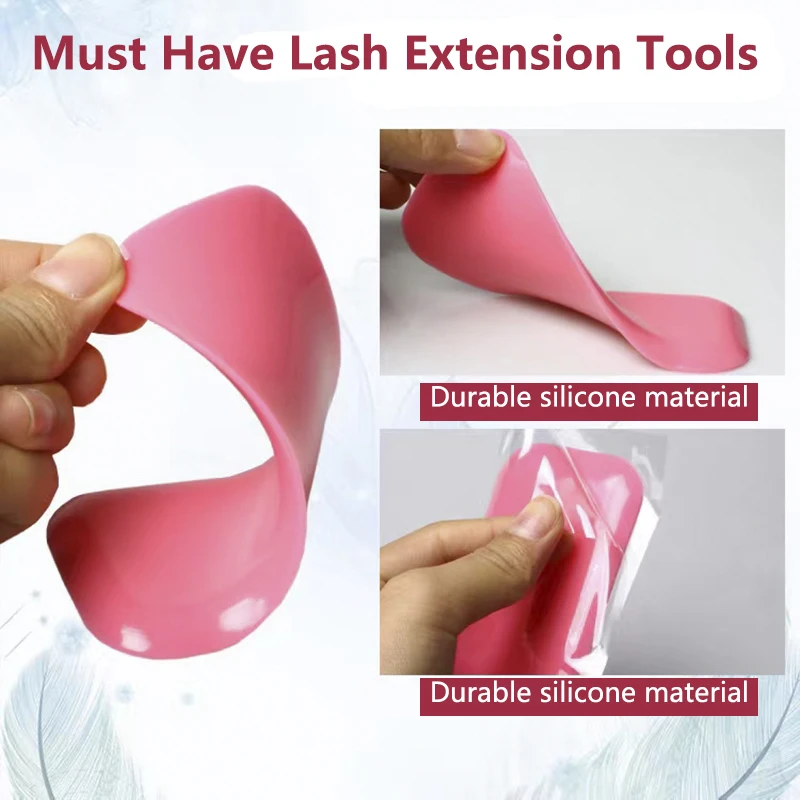 High Quality Silicone Thick Lash Palette Pad For Eyelash Extensions Lash Stands Transparent False Eyelash Forehead Sticker Pad