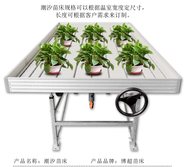 FM Mobile Seedbed Net Hot-dip Galvanized Mesh Greenhouse Seedling Bed Tidal Bed For Seedling Production