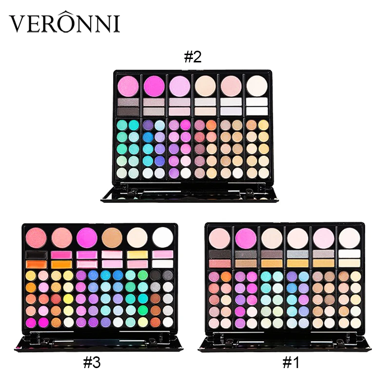 78 Colors Matte Eye shadow Press Palette Glitter Eyeshadow Nude Cosmetic Kit Makeup Tool Kits for Girls Cosmetic maquillaje