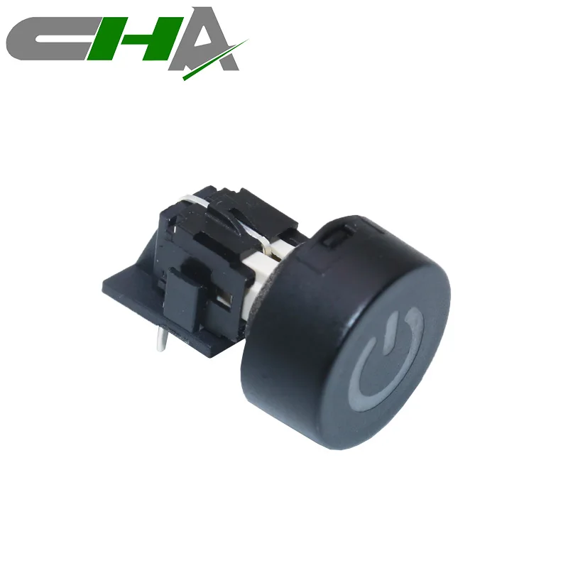 CHA C601 Series 12 volts Right Angle Type 12v 12mm LED Illuminated waterproof mini Push Button Switches tactile switch with cap