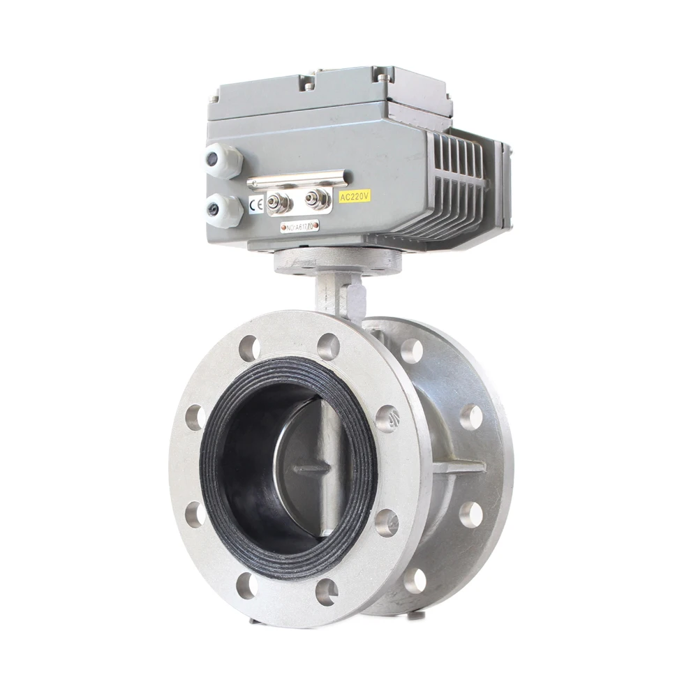 High Quality Industrial Water, Oil, Marine Water System Turbine Stainless Steel Soft Seal Double Flanged Butterfly Valve