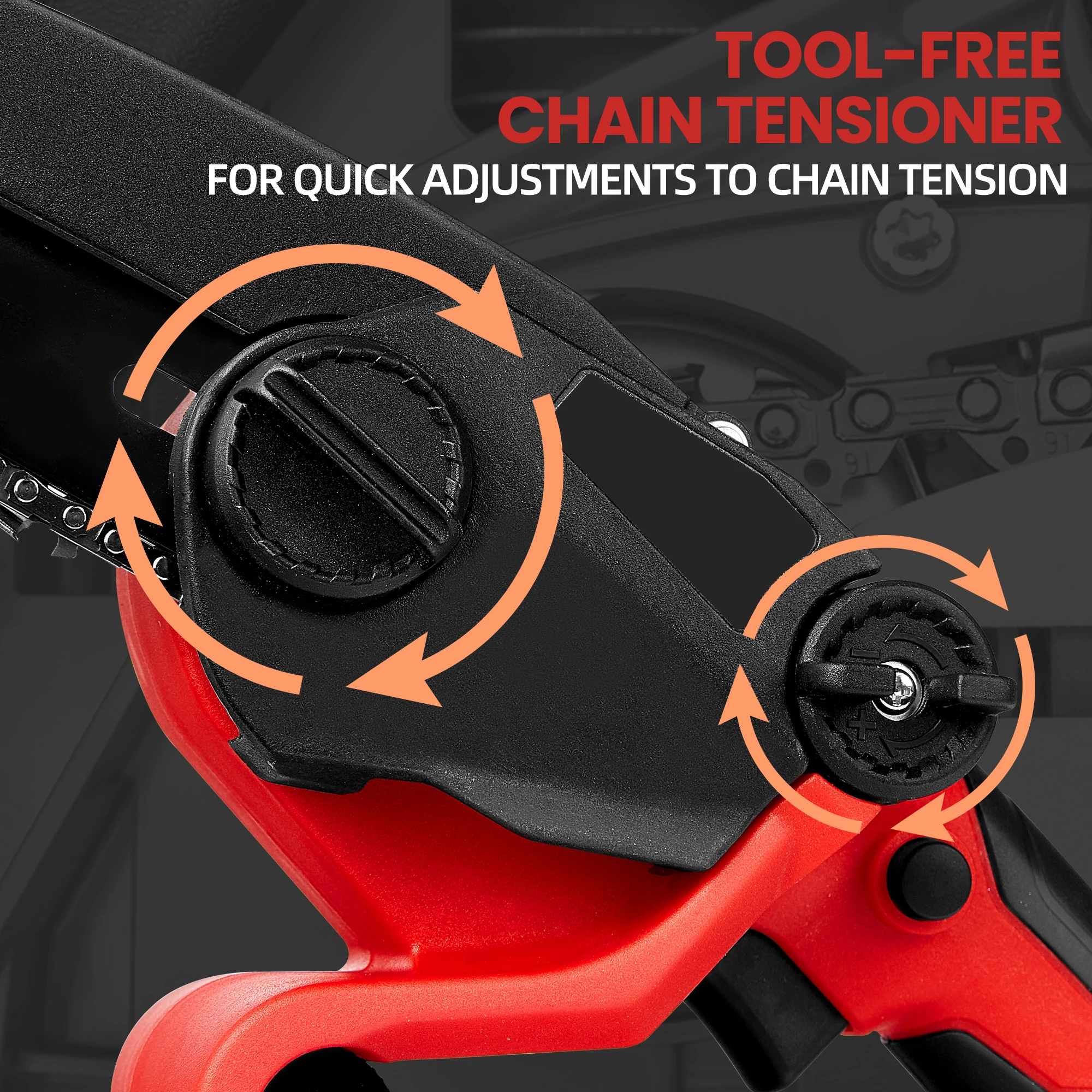 Mini Chainsaw for Milwaukee M18 Battery, 6 Inch Cordless Chain Saw with Brushless Motor and Security Lock