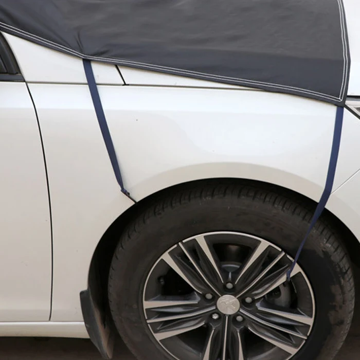 Waterproof Car Winter Summer Front Windshield Snow Shield Sunshade Cover Half Garage Cover