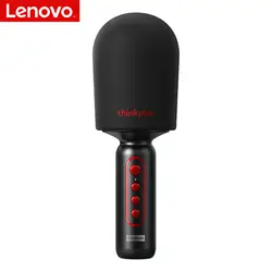 Lenovo M1 live streaming Built-in Sound Card Portable Handheld Smartphones karaoke Wireless Blue tooth Microphone with speaker