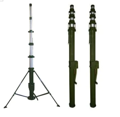 Ручная телескопическая мачта и полюсная ручная лебедка с приводом на 16 м для осветительной камеры