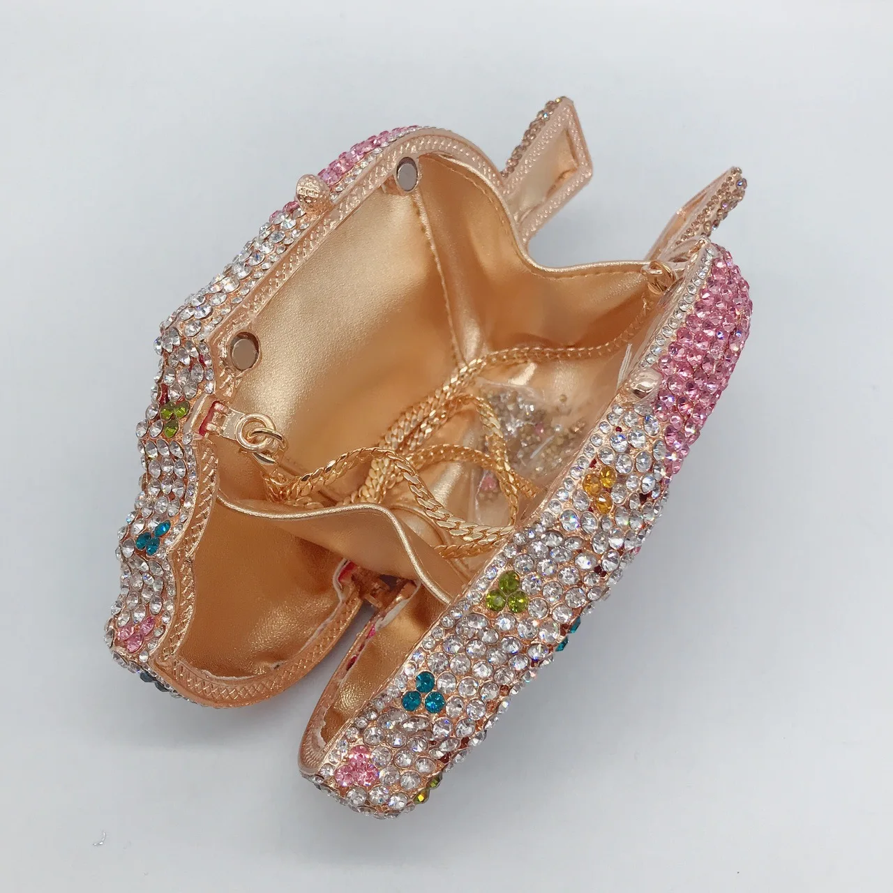 Rhinestone women clutch ice cream purse rhinestone evening bag popsicle ice-cream fashion diamond clutch crystal purses