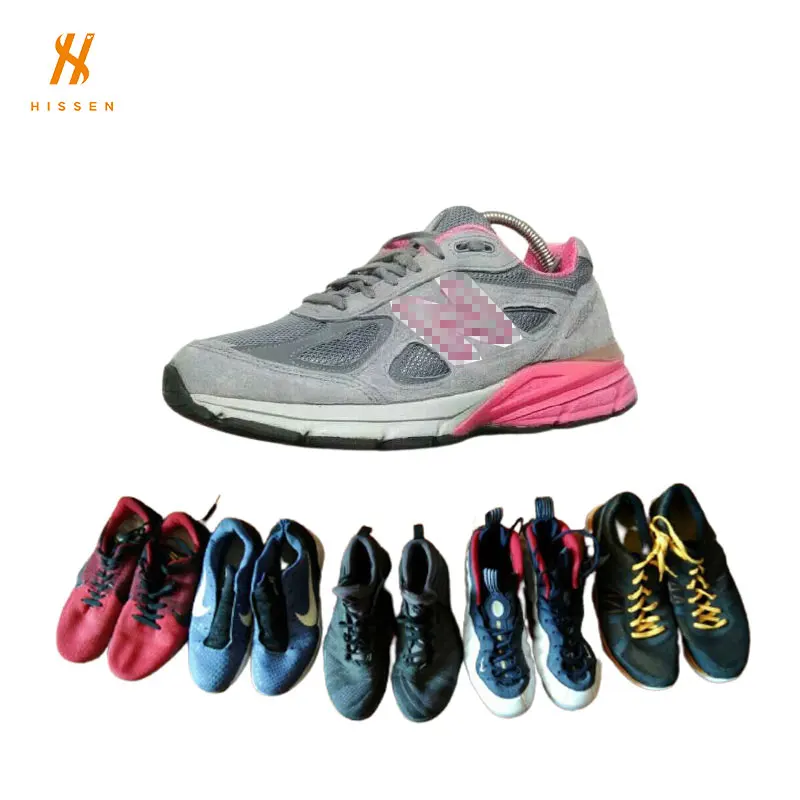  HISSEN zapatos usados 2nd фирменные оригинальные б/у спортивные кроссовки для бега в тюках Мужская обувь наличии оптом из