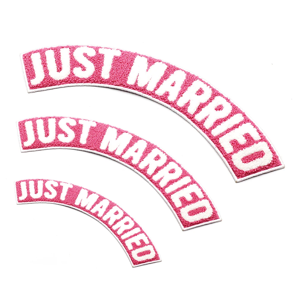 Hot Bulk Embroidered Chenille Patches OEM Woven Iron On Patches For Clothing Custom Embroidery Patch