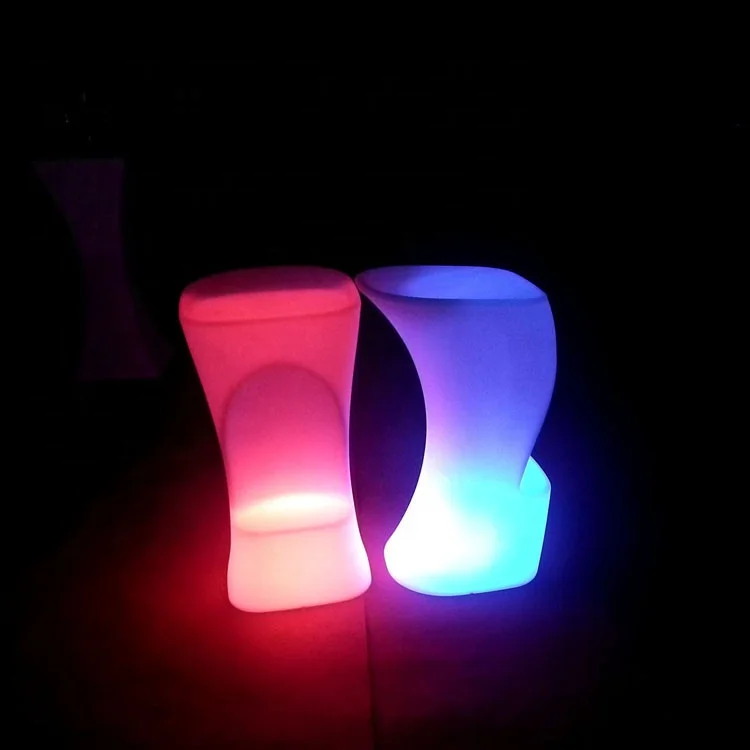 High Quality Color changing RGB led bar counter stool high chair for parties bars