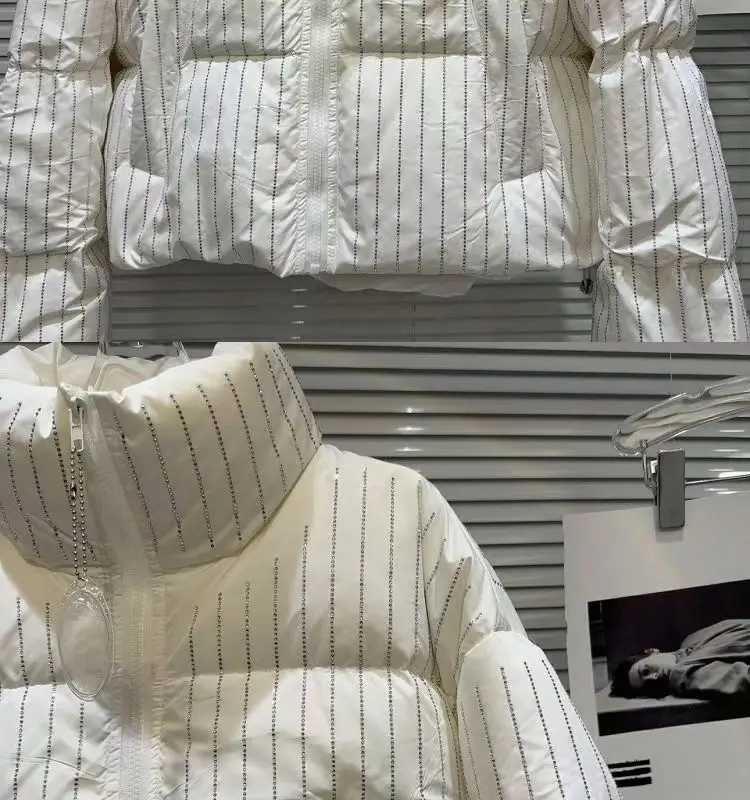 Women Solid Jackets Bubble Short Crop Coats Puff Ladies Down Coats Winter Bomber Puffer Jackets Thick Warm Custom Patchwork S-XL