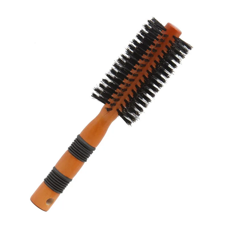 High Quality Household Nylon Mix Boar Bristle Hair Brush Natural Eco-friendly Wooden Hair Brush
