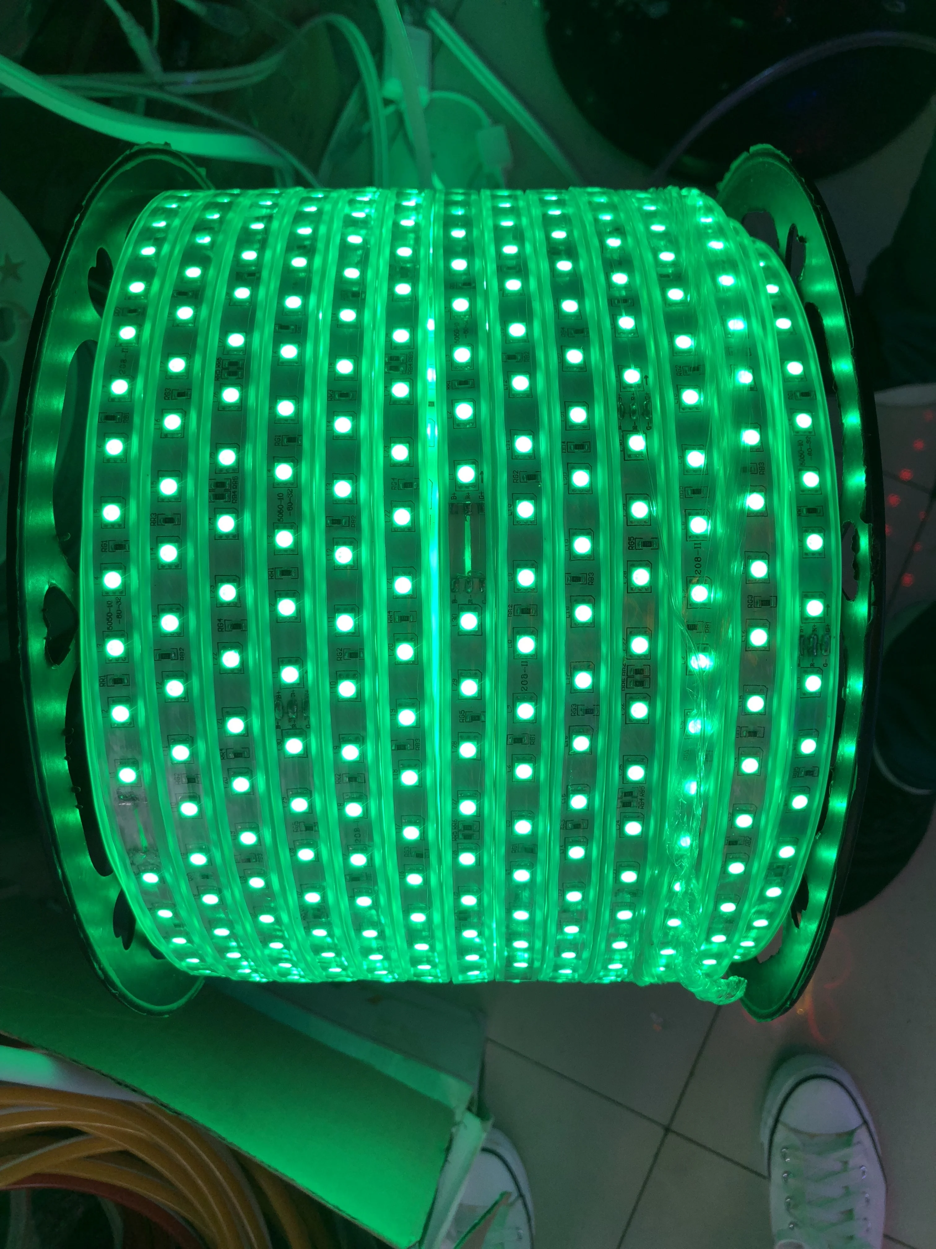 
high brightness Waterproof LED Tape AC 220V SMD 5050 RGB 60LED Flexible LED Light strip for Living Room Outdoor Lighting 